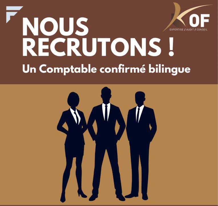 📢 OFFRE D’EMPLOI – Comptable Confirmé Bilingue (FR/EN)